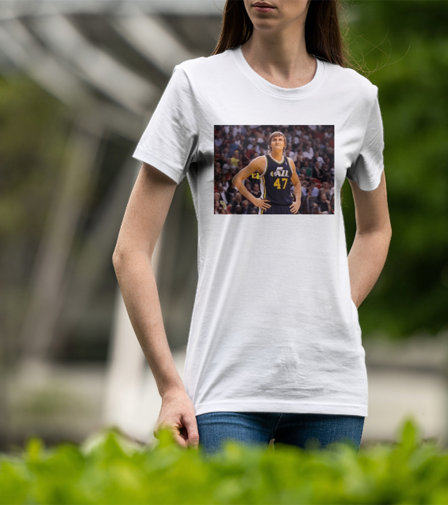 Andrei Kirilenko No. 47 AK 47 Utah Jazz Classic NBA Basketball T-Shirt
