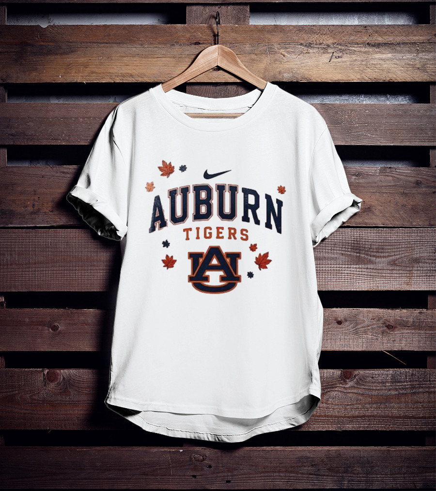 Auburn Tigers Nike Fall Leaves University Spirit T-Shirt