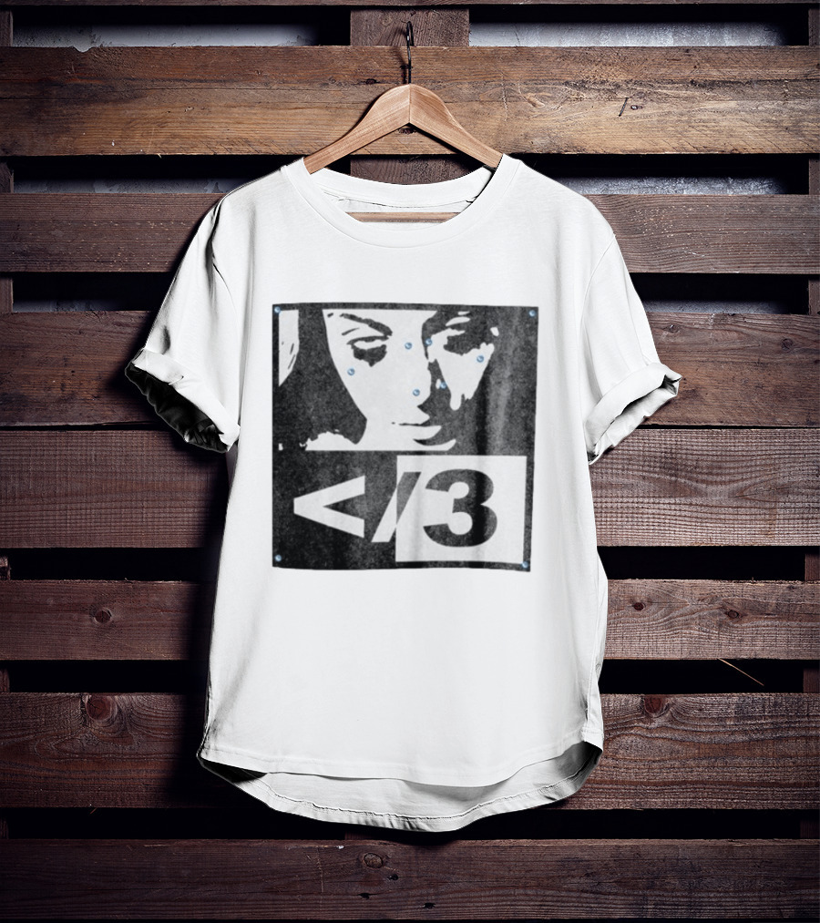 Destroy Lonely Store Piercing Face Black White <3 T-Shirt