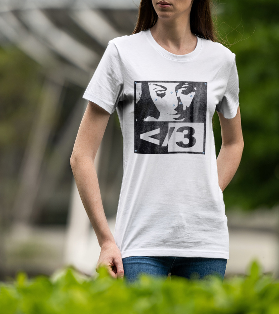 Destroy Lonely Store Piercing Face Black White <3 T-Shirt