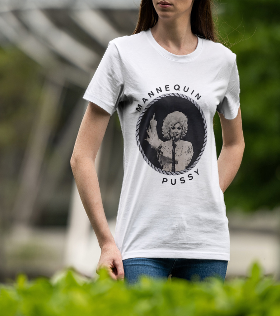 Mannequin Pussy Dolly Parton Country Music Finger T-Shirt
