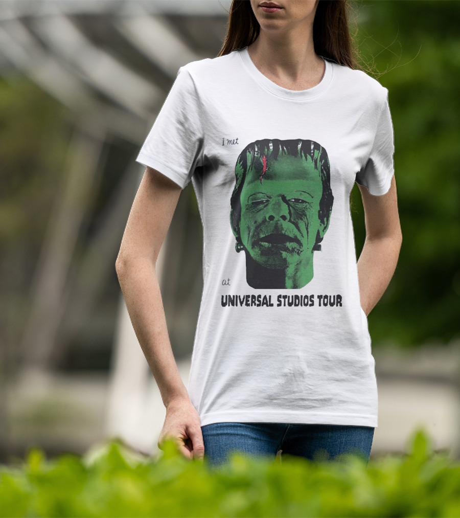I Met Frankenstein At Universal Studios Tour Monster Fan Souvenir T-Shirt