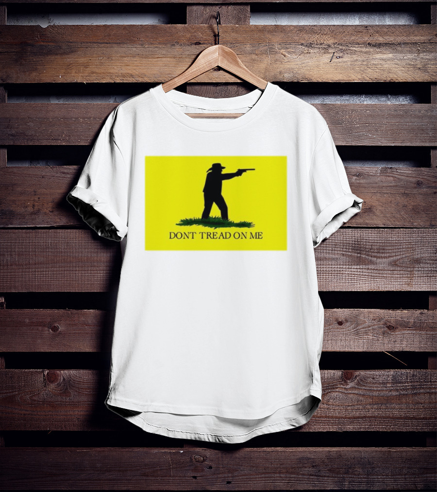 Jordan Salinas Don't Tread On Me Cowboy Silhouette Yellow T-Shirt