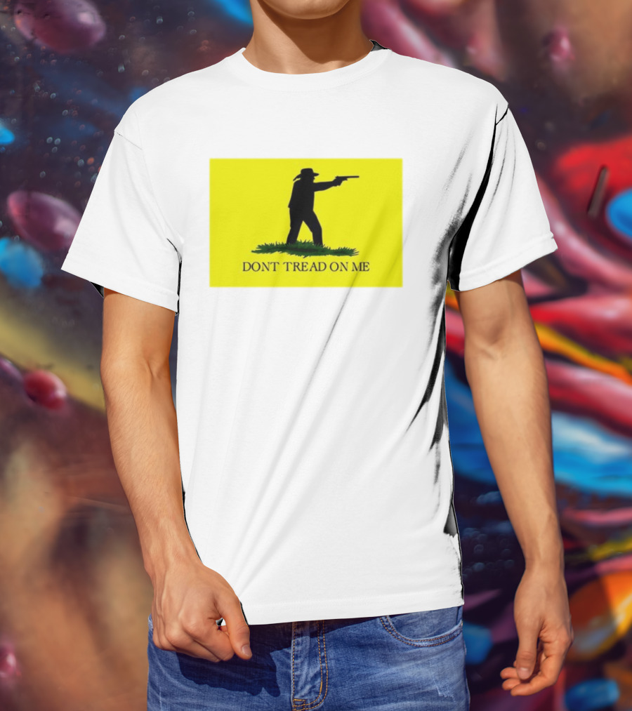 Jordan Salinas Don't Tread On Me Cowboy Silhouette Yellow T-Shirt