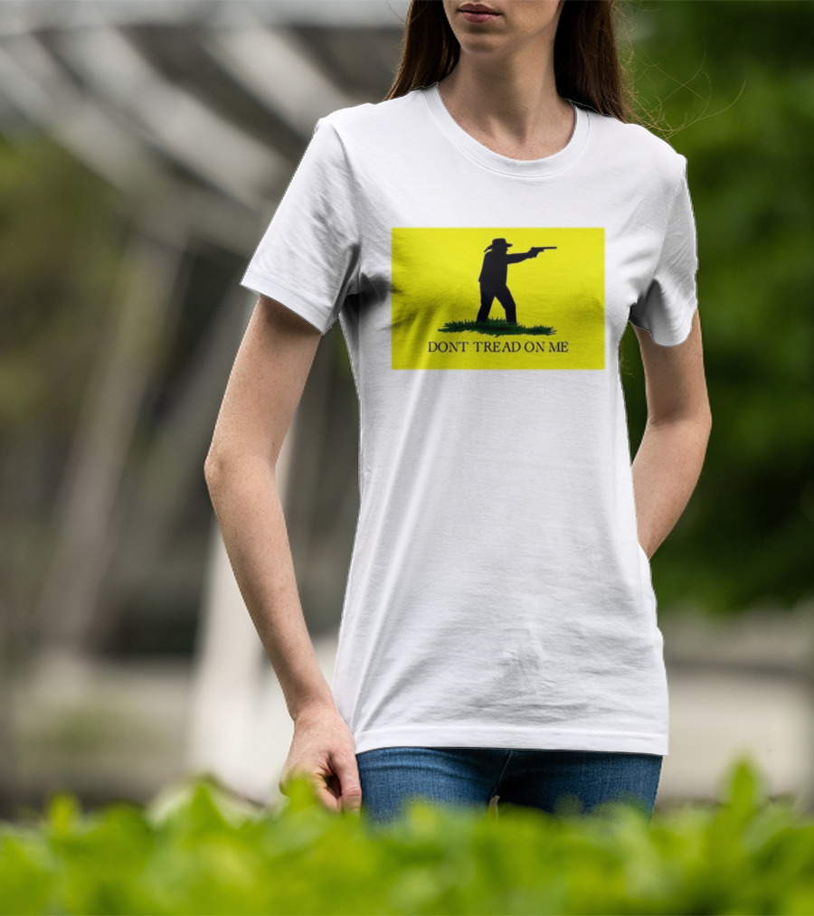 Jordan Salinas Don't Tread On Me Cowboy Silhouette Yellow T-Shirt