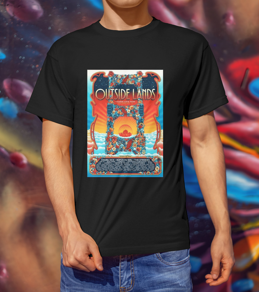 Babymetal LuckyFes'26 Quick Dry 8 Outside Lands Golden Gate Park August 11 To 13 2023 Charli XCX Rufus Du Sol The Strokes T-Shirt