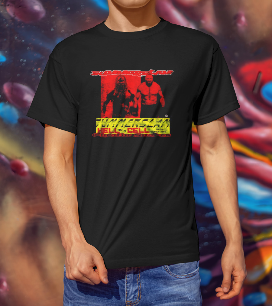 SummerSlam Hell In A Cell Brock Lesnar Oba Femi Cheatin Snakez T-Shirt