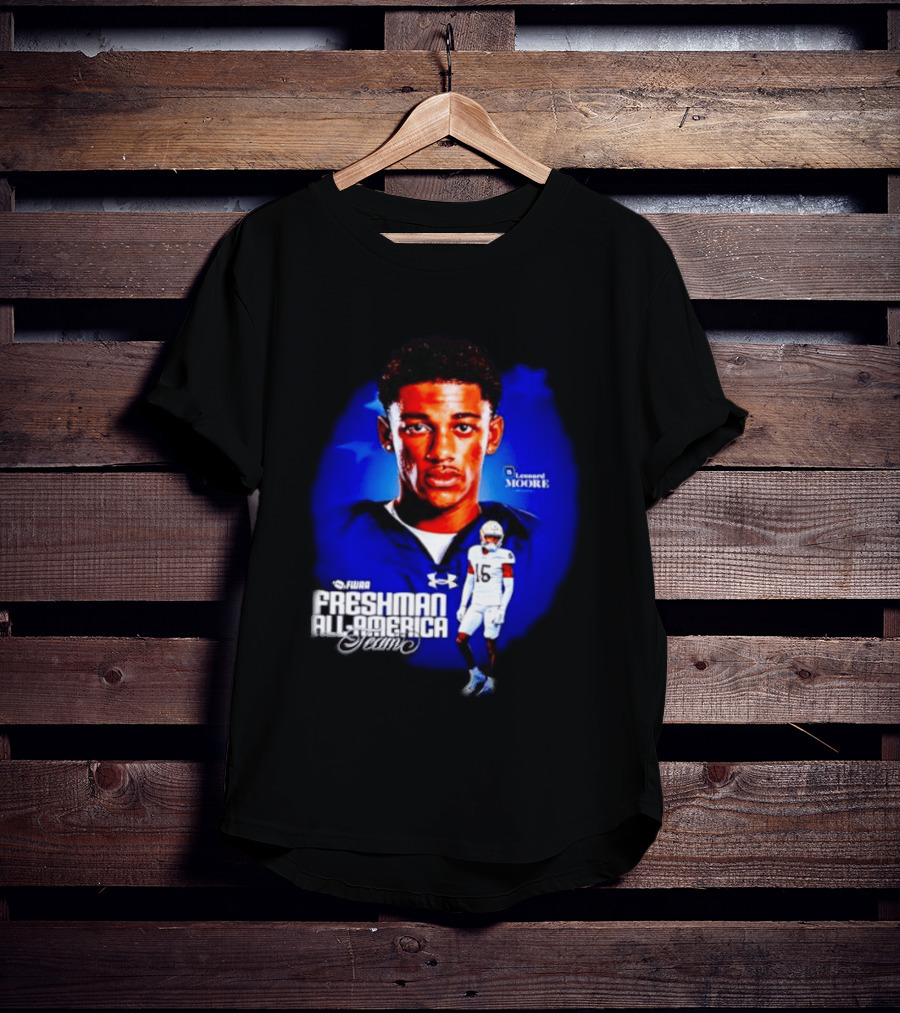 Leonard Moore Notre Dame Football FWAA Freshman All America Team Under Armour T-Shirt