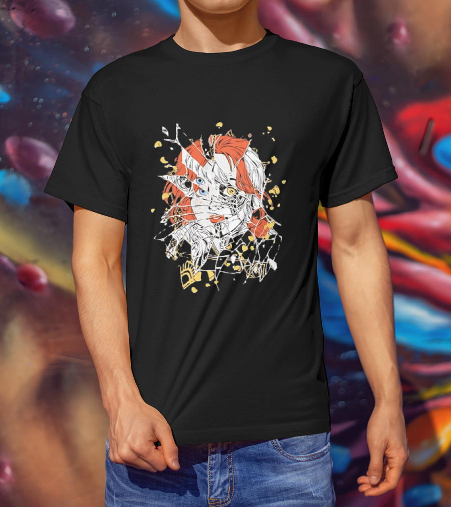Chucky Shattered Glass Child's Play Horror T-Shirt