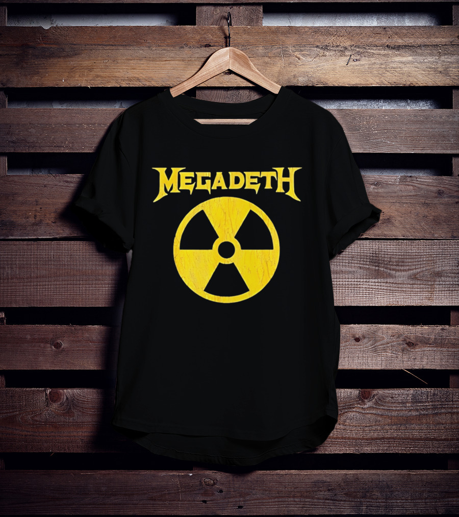 Megadeth Distressed Radioactive Symbol Heavy Metal T-Shirt