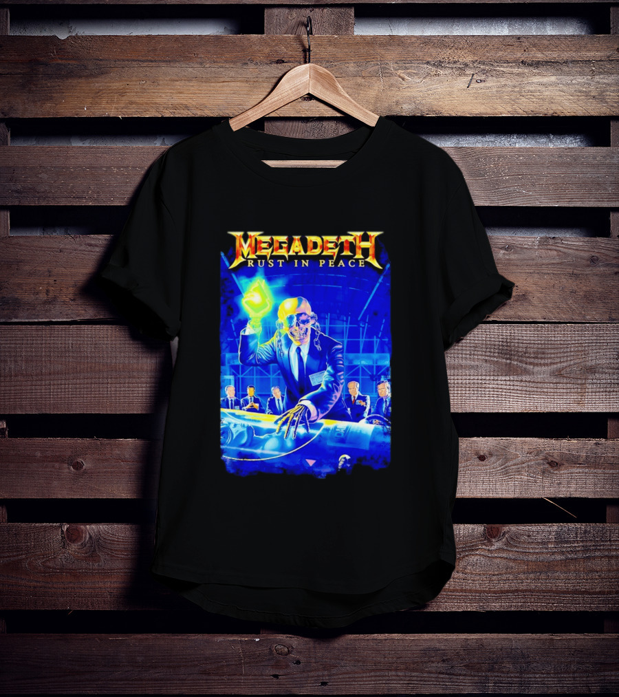 Megadeth Rust In Peace Vic Rattlehead Thrash Metal Classic Album T-Shirt