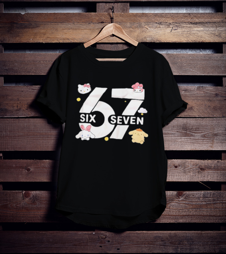 Hello Kitty Friends Sanrio Six Seven Characters T-Shirt