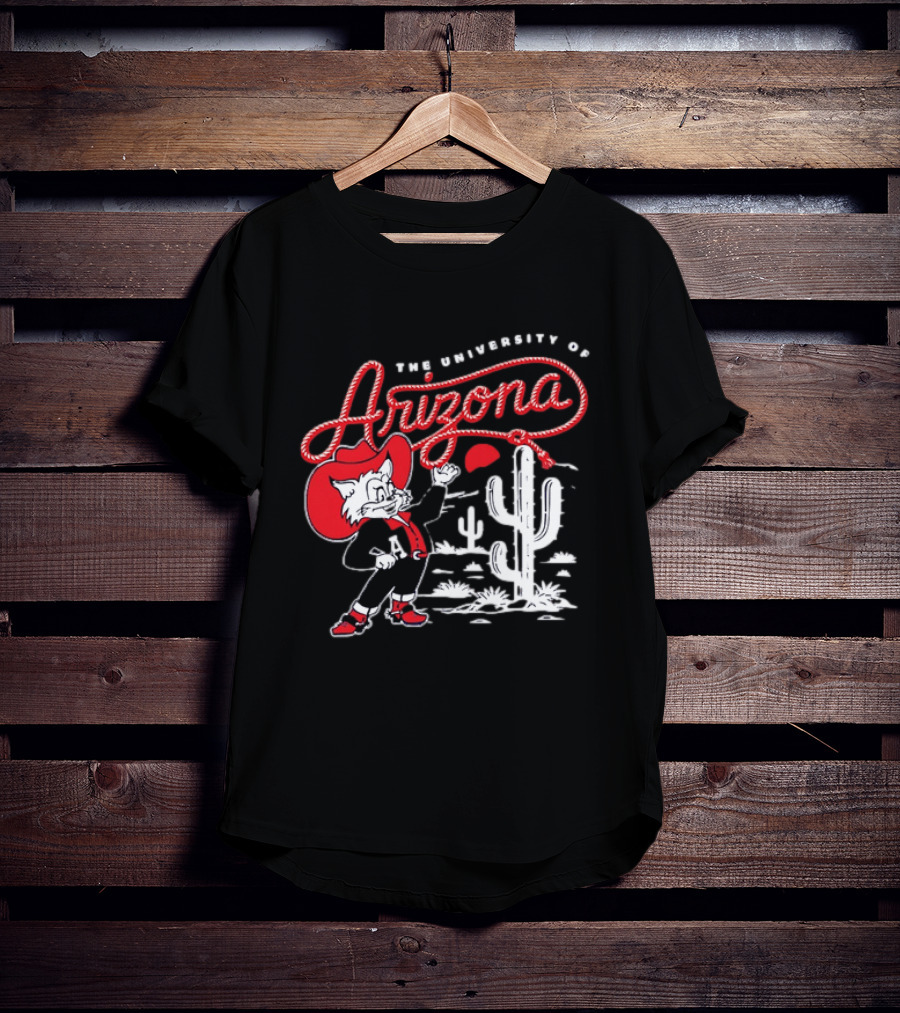The University Of Arizona Wildcats Cowboy Cactus Scene T-Shirt
