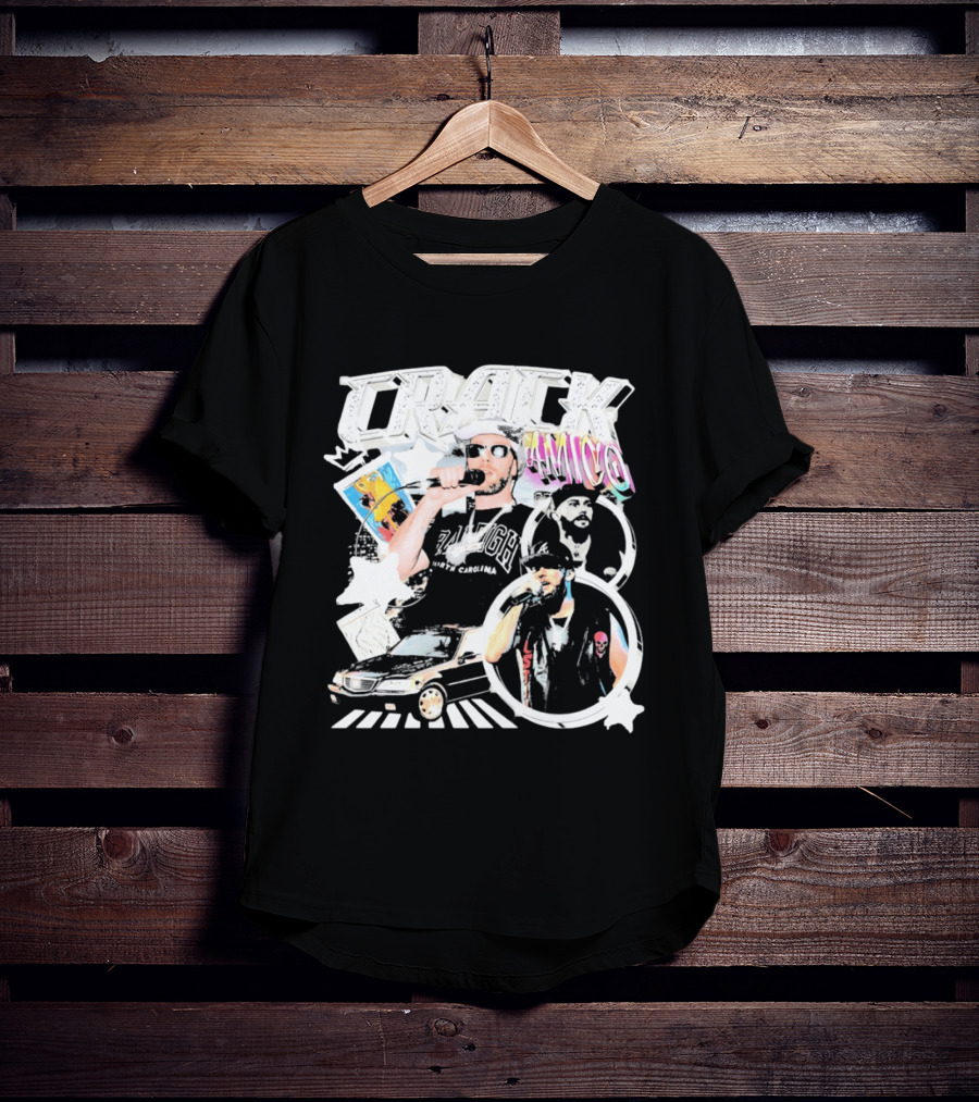 CRACK AMICO Raleigh North Carolina Hip Hop T-Shirt
