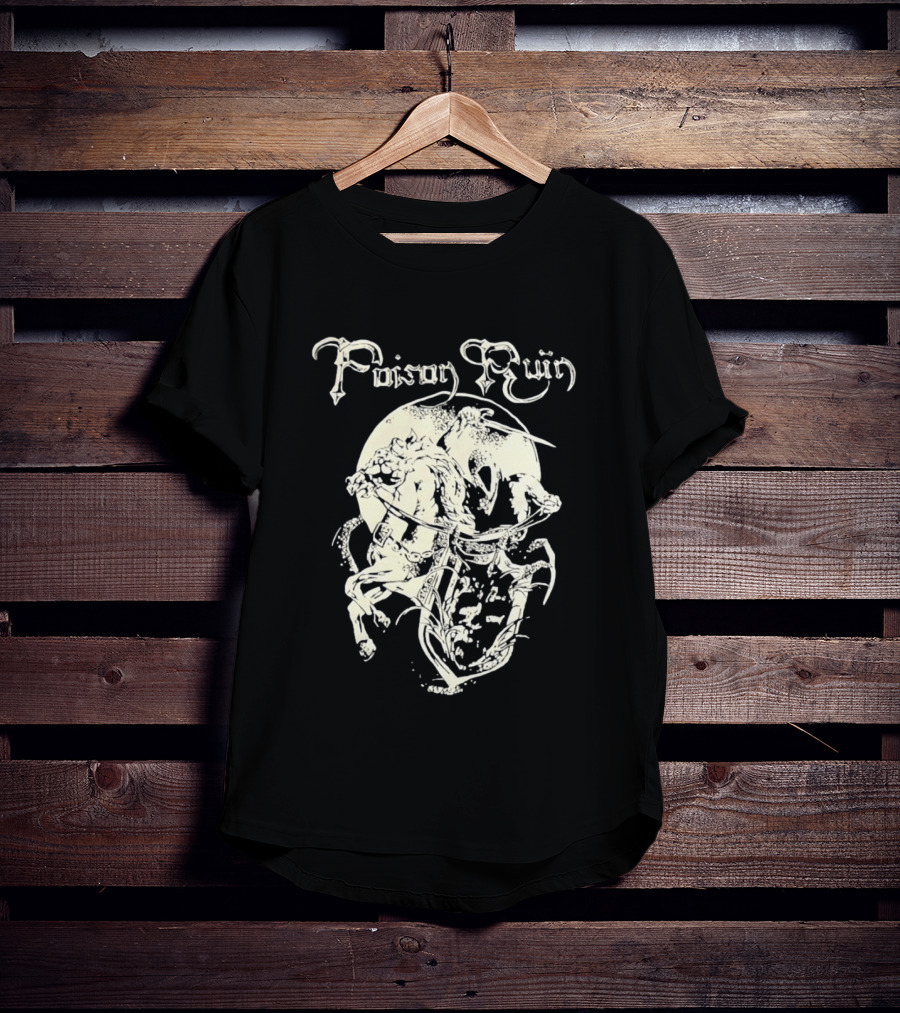 Poison Ruin Knight On Horseback Dungeon Synth Band T-Shirt