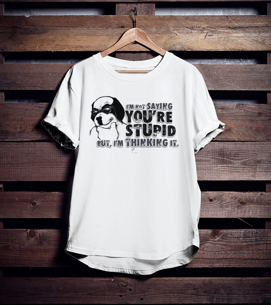 Big Dog I'm Smiling You're Stupid Thinking It Wile E Coyote Oversized T-Shirt