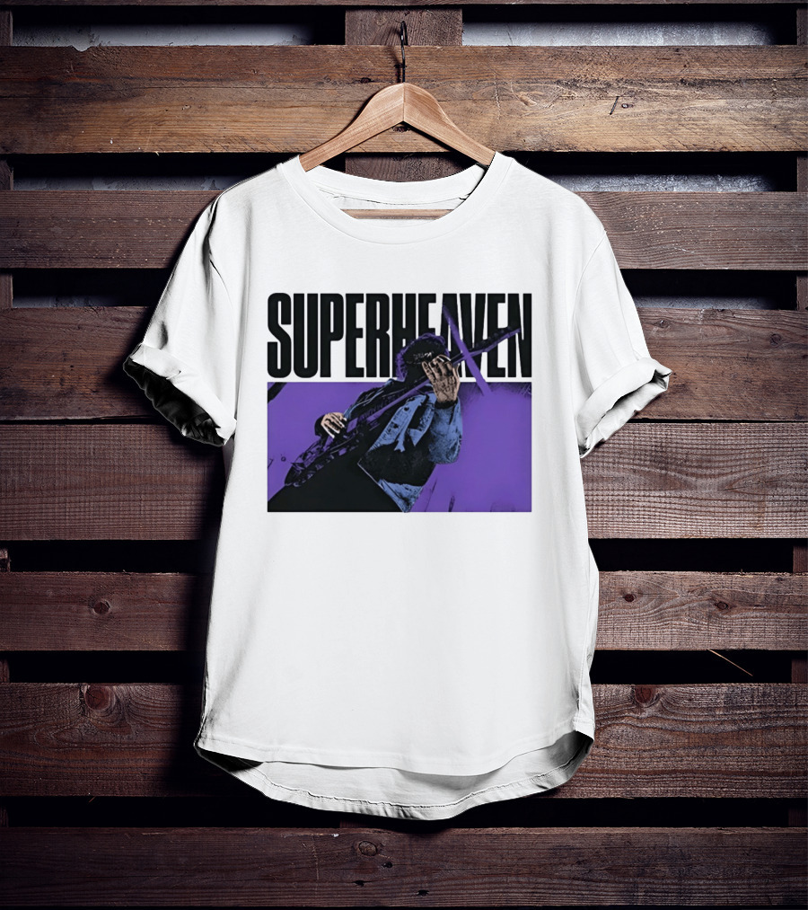 Superheaven Guitarist Performance Alternative Rock Purple Aesthetic T-Shirt