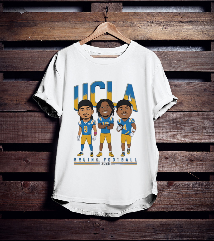 UCLA Bruins Football 2026 Players Cartoon Characters T-Shirt