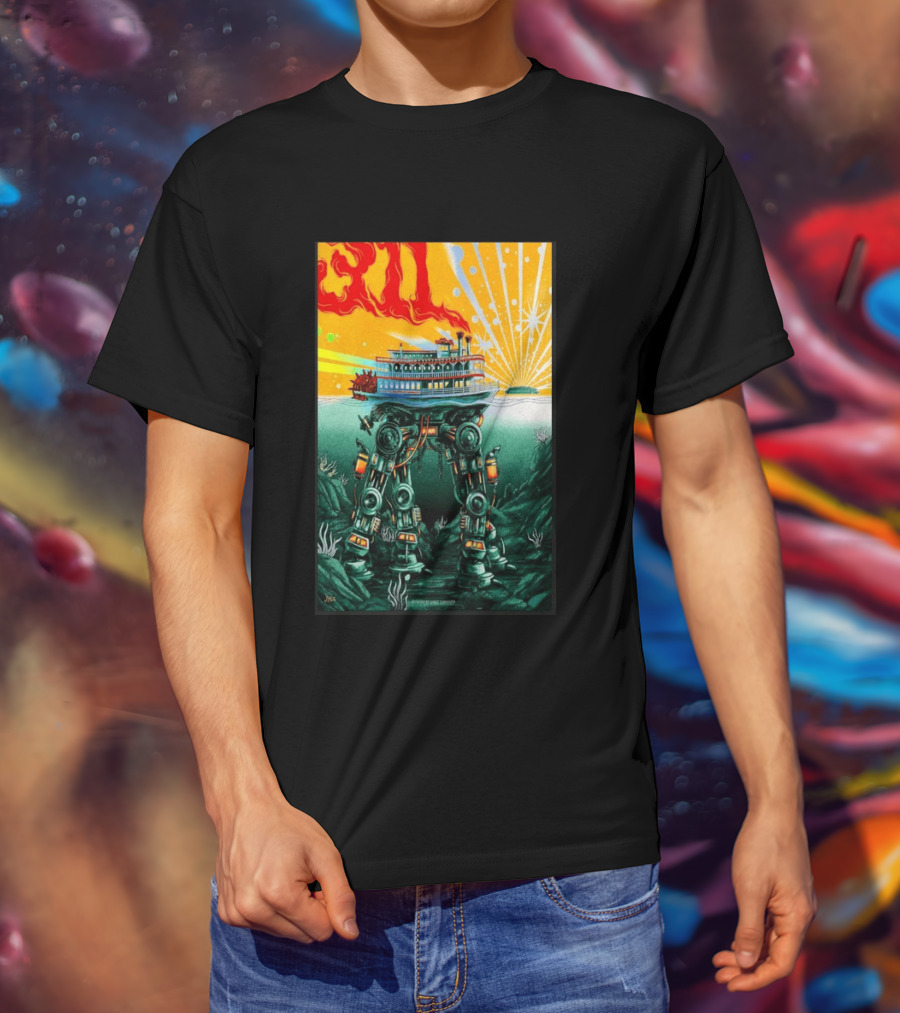 311 Kansas City MO 2026 Steamboat Robot T-Shirt