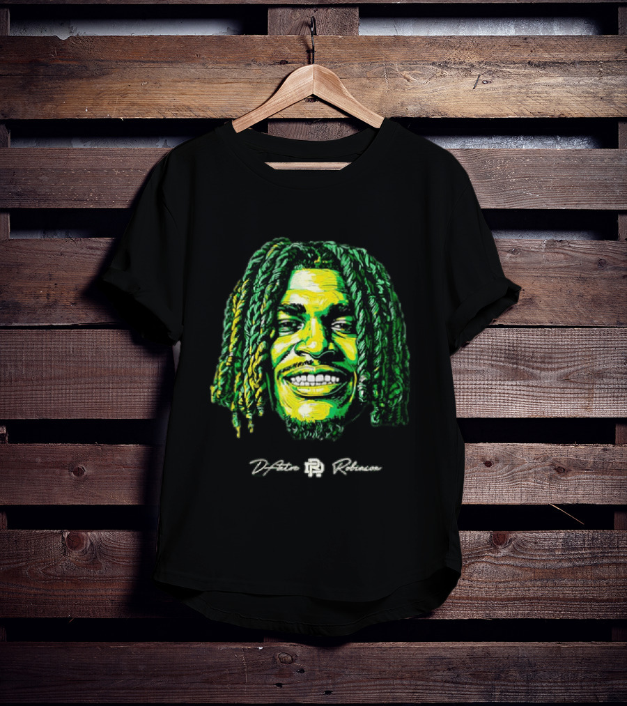 D’Antre Robinson Oregon Ducks NCAA Football Big Head T-Shirt