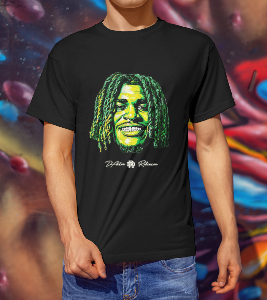 D’Antre Robinson Oregon Ducks NCAA Football Big Head T-Shirt