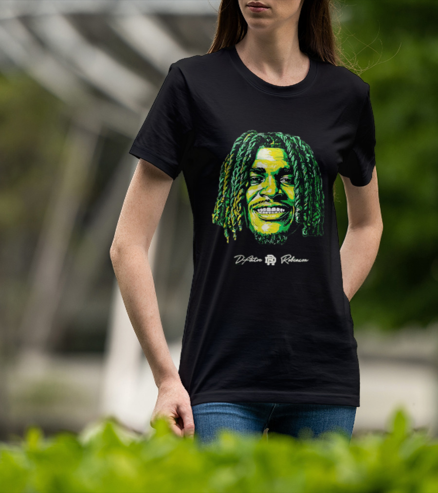 D’Antre Robinson Oregon Ducks NCAA Football Big Head T-Shirt
