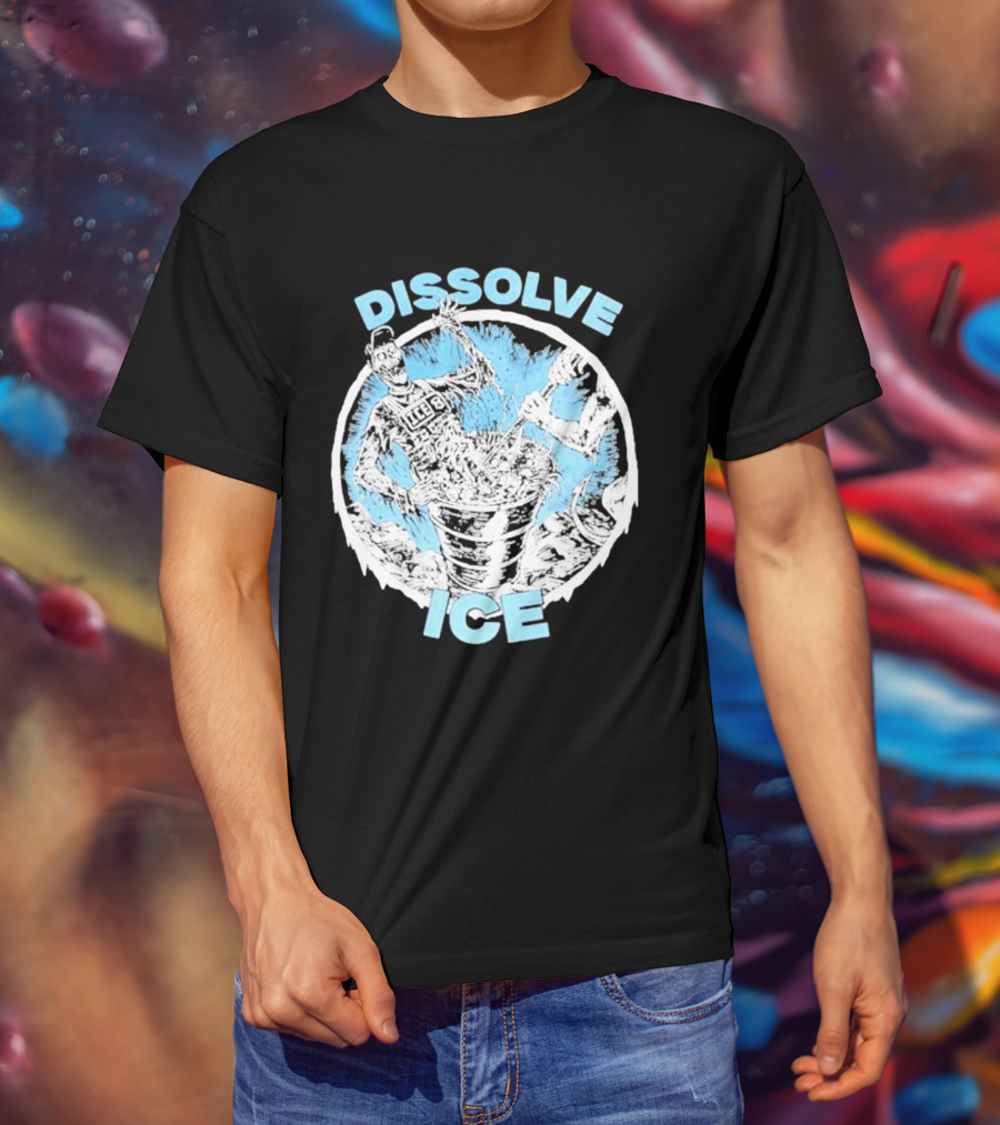 Dissolve Ice Undead Horror Bucket Stirring 2026 T-Shirt