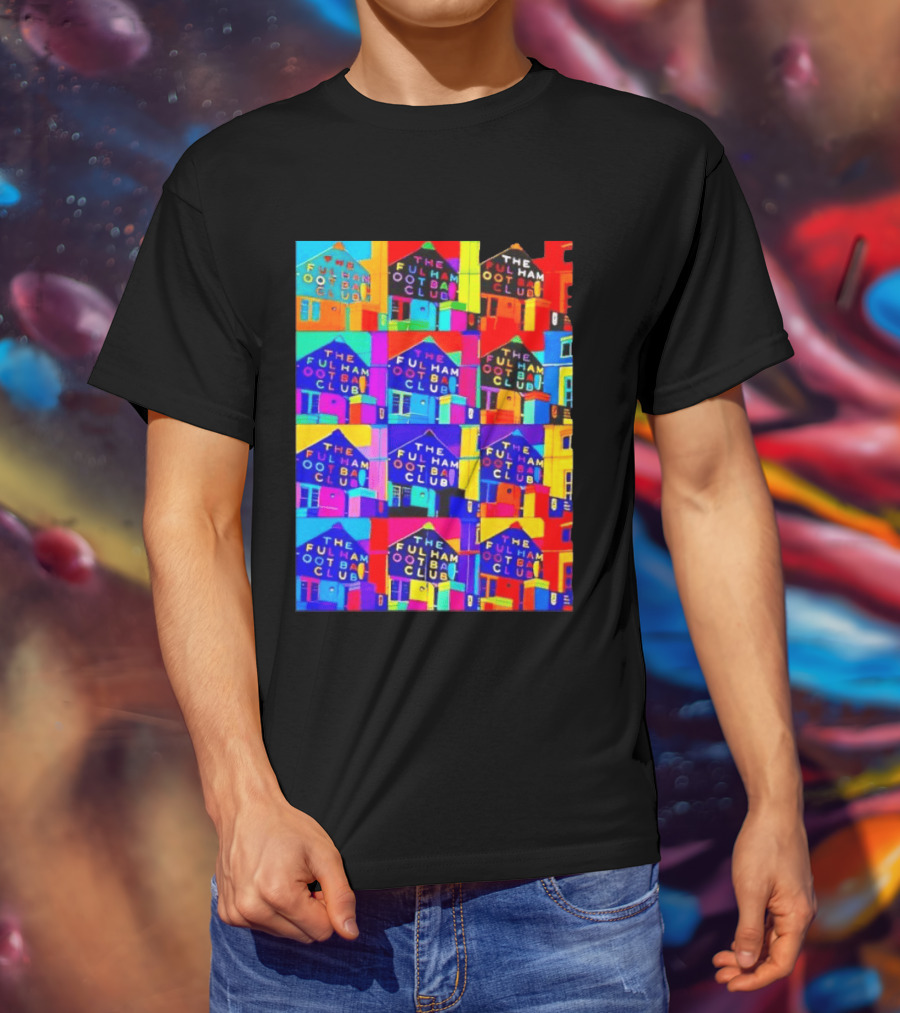 The Fulham Football Club Pop Art Craven Cottage T-Shirt