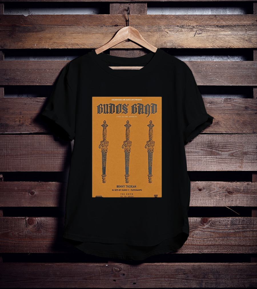 Budos Band Live Los Angeles The Novo October 10 2025 Benny Trokan Mario C Pachyman T-Shirt