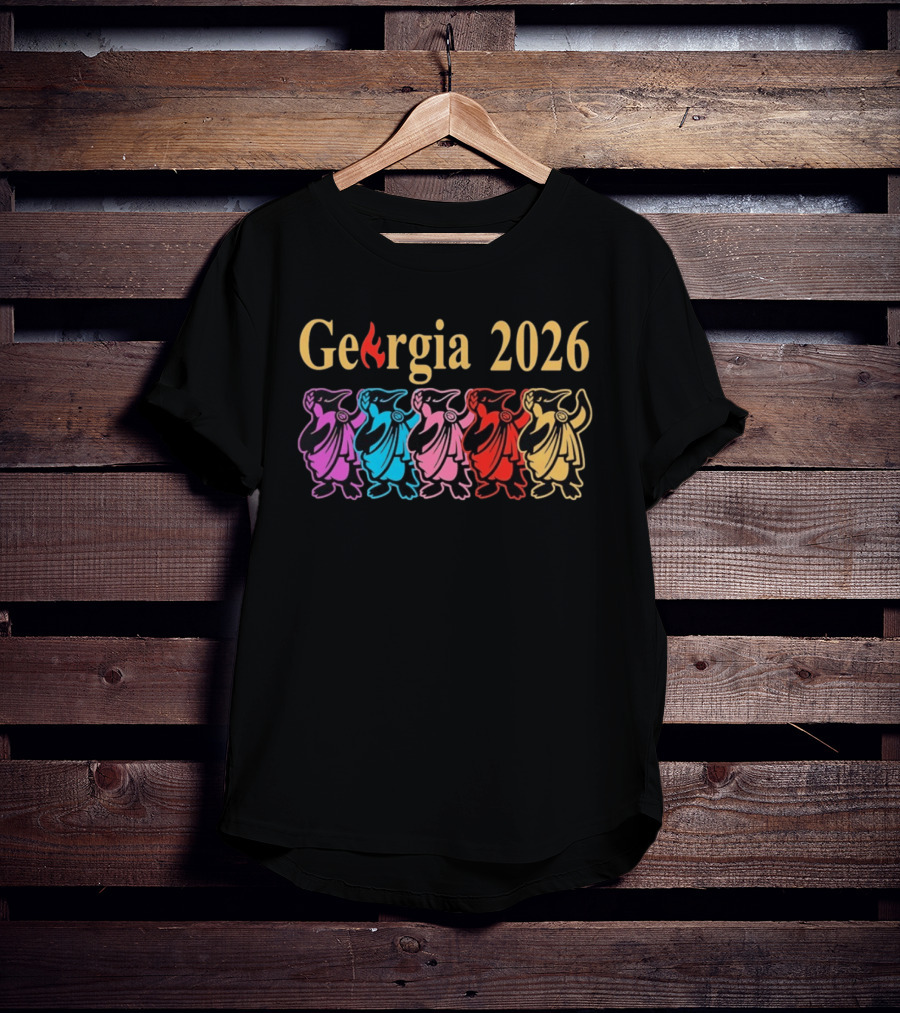 Georgia 2026 Colorful Penguin Lineup T-Shirt