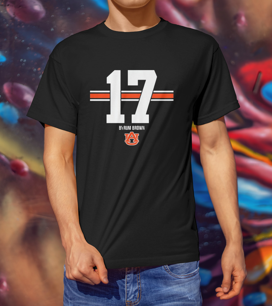 Byrum Brown Auburn Tigers 17 College Football Jersey Auburn University T-Shirt