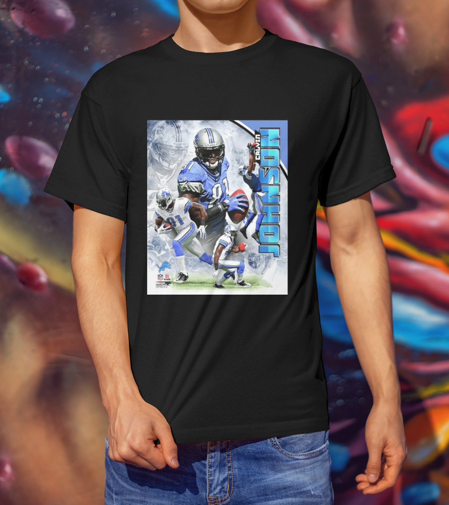 Calvin Johnson Detroit Lions NFL Football Superstar T-Shirt