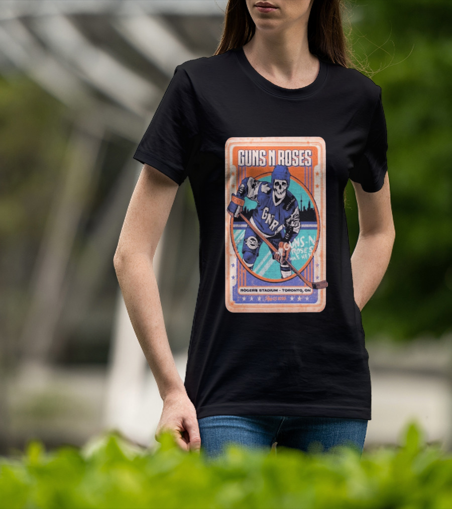 Guns N Roses Rogers Stadium Toronto ON 08 05 2026 Hockey Skeleton T-Shirt