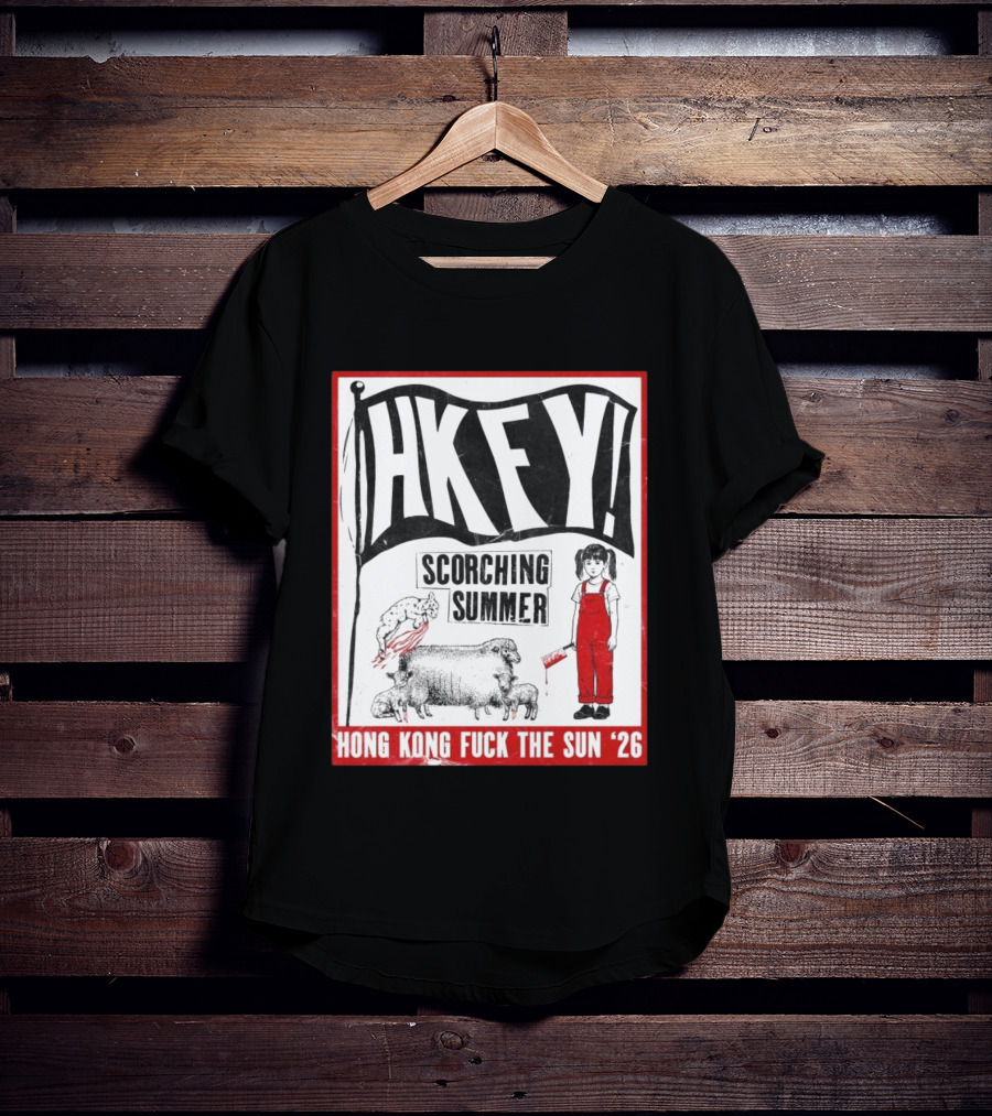 HKFY Scorching Summer Hong Kong Fuck The Sun 26 With Girl In Red Overalls And Sheep T-Shirt