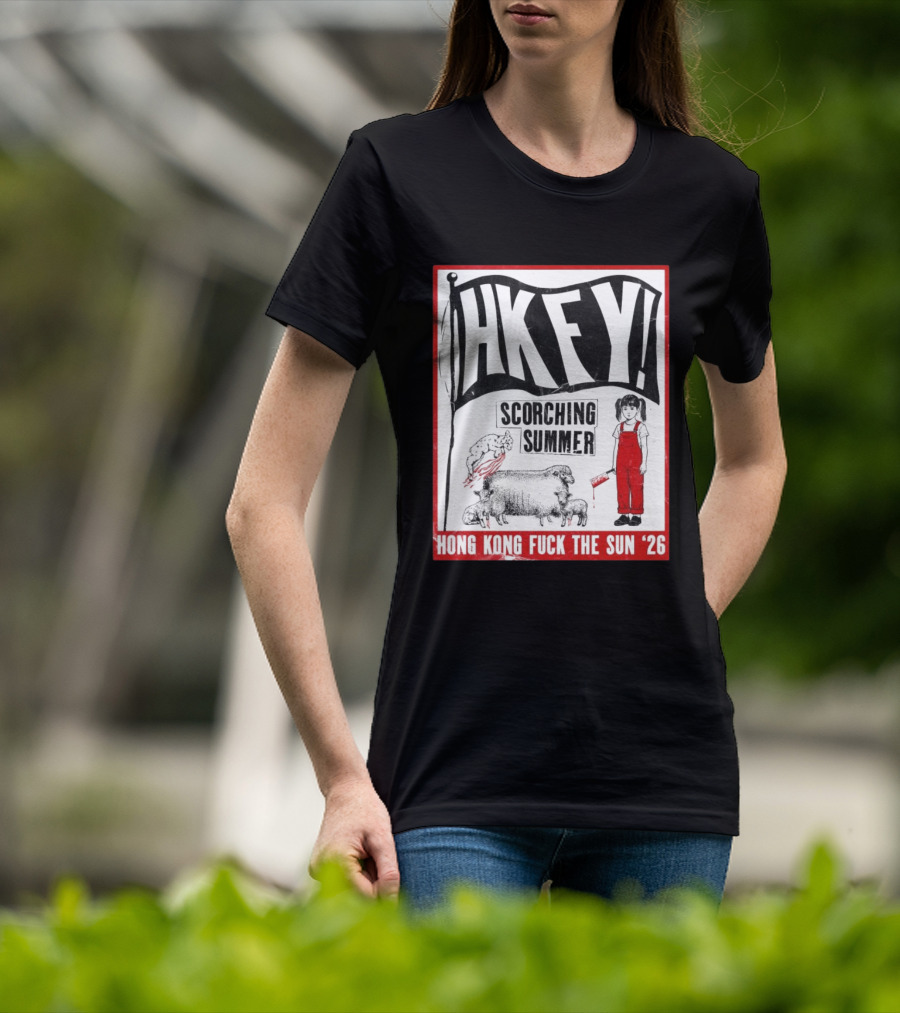 HKFY Scorching Summer Hong Kong Fuck The Sun 26 With Girl In Red Overalls And Sheep T-Shirt