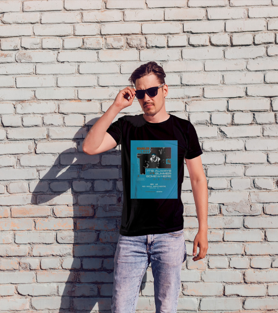 Khalid Lauv It's Always Summer Somewhere US Tour 2026 May 18 Red Rocks Amphitheatre Morrison CO Live Nation T-Shirt