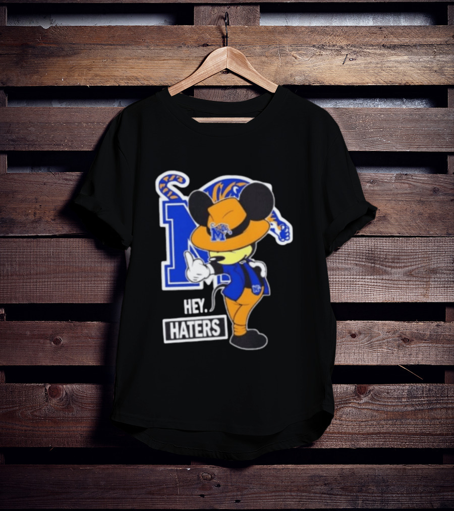 Mickey Hey Haters Memphis Tigers Football Fan T-Shirt