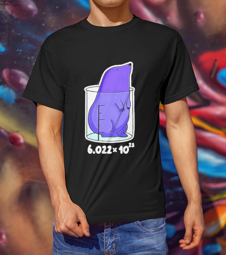 Mole 6.022 X 10²³ Avogadro Chemistry Beaker T-Shirt