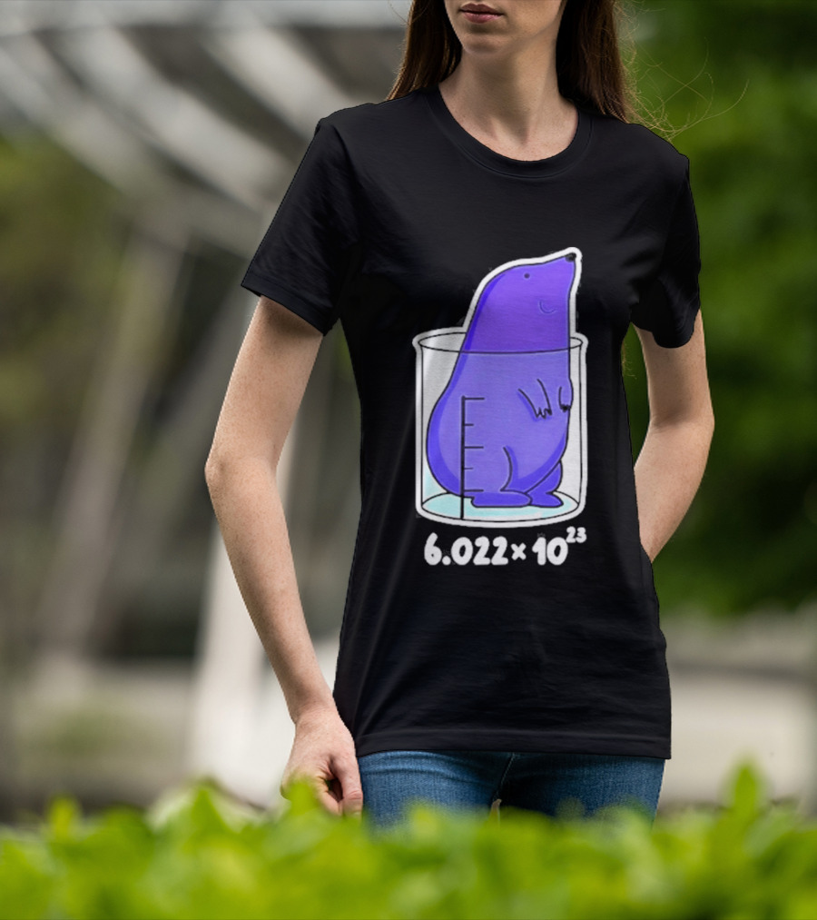 Mole 6.022 X 10²³ Avogadro Chemistry Beaker T-Shirt