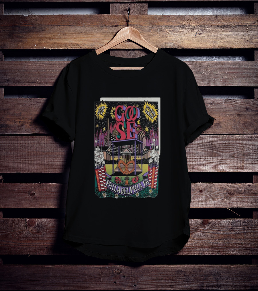 Goose Philadelphia Pa October 4 2025 Td Pavilion At The Mann Concert Event T-Shirt