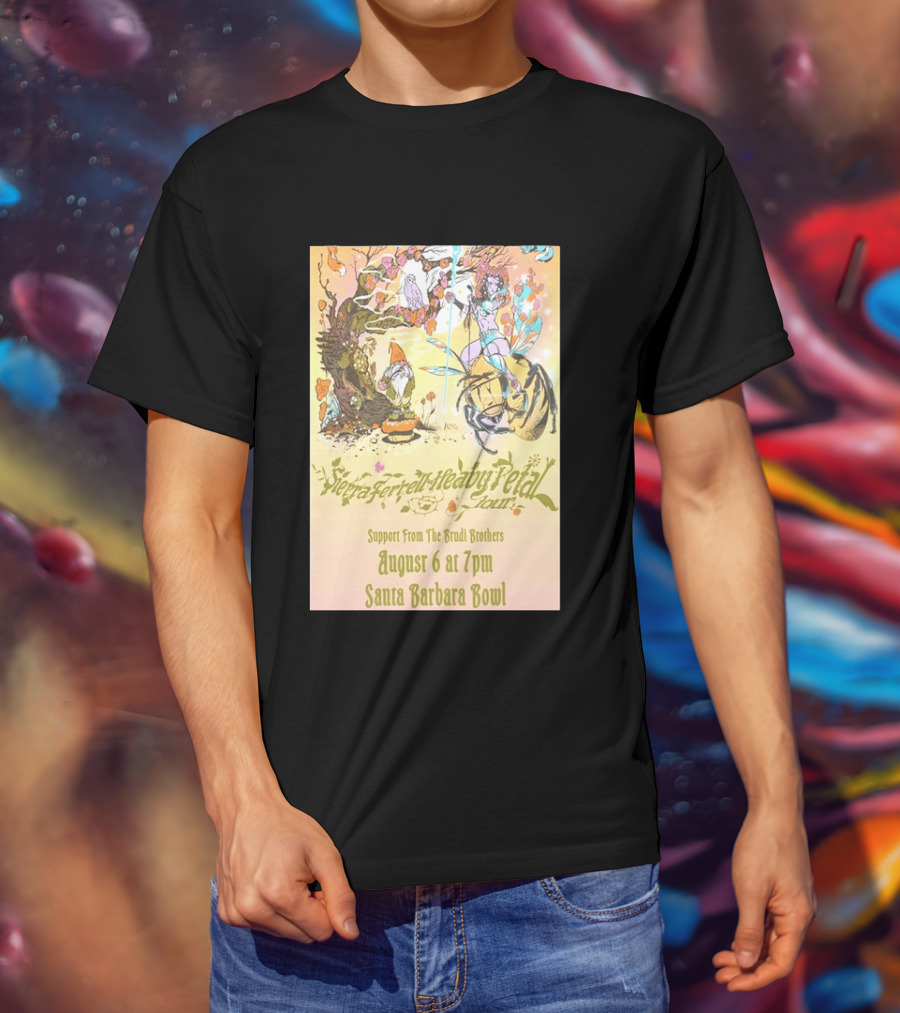 Sierra Ferrell Heavy Petal Tour Brudi Brothers Support August 6 Santa Barbara Bowl T-Shirt