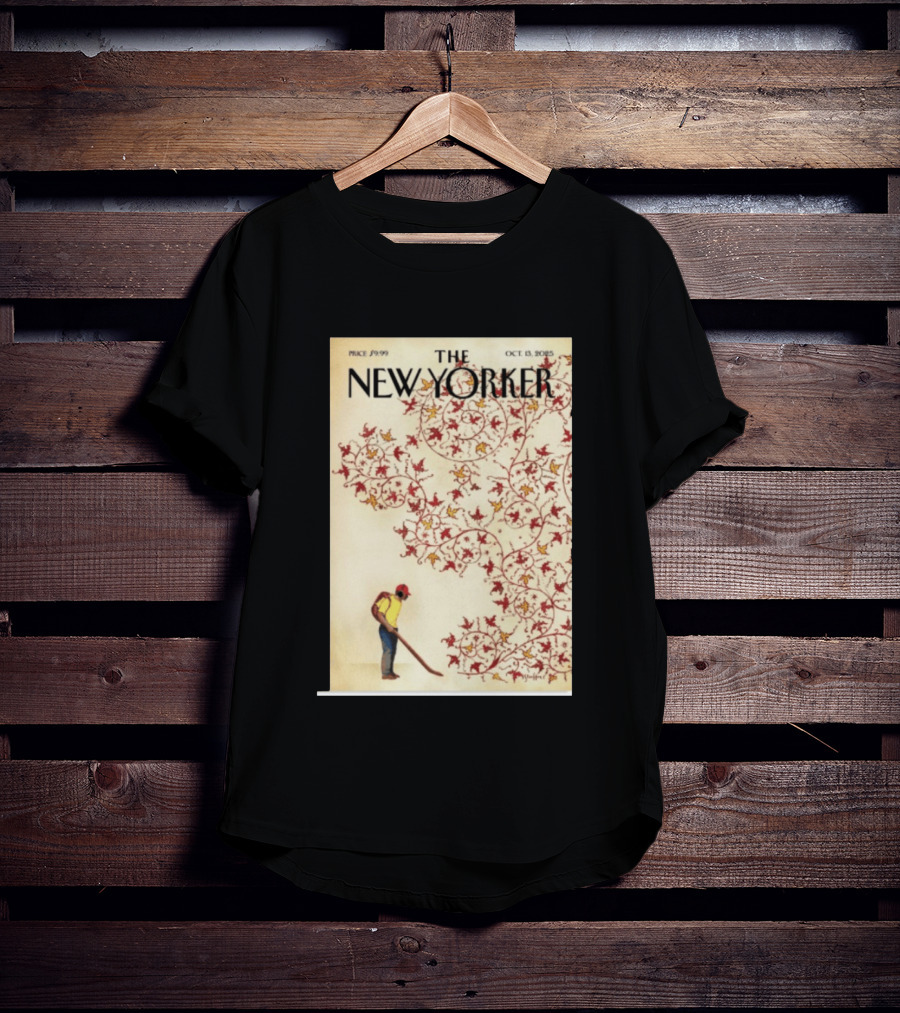 The New Yorker October 13 2025 Brian Stauffer Winds Of Change Vintage Cover T-Shirt
