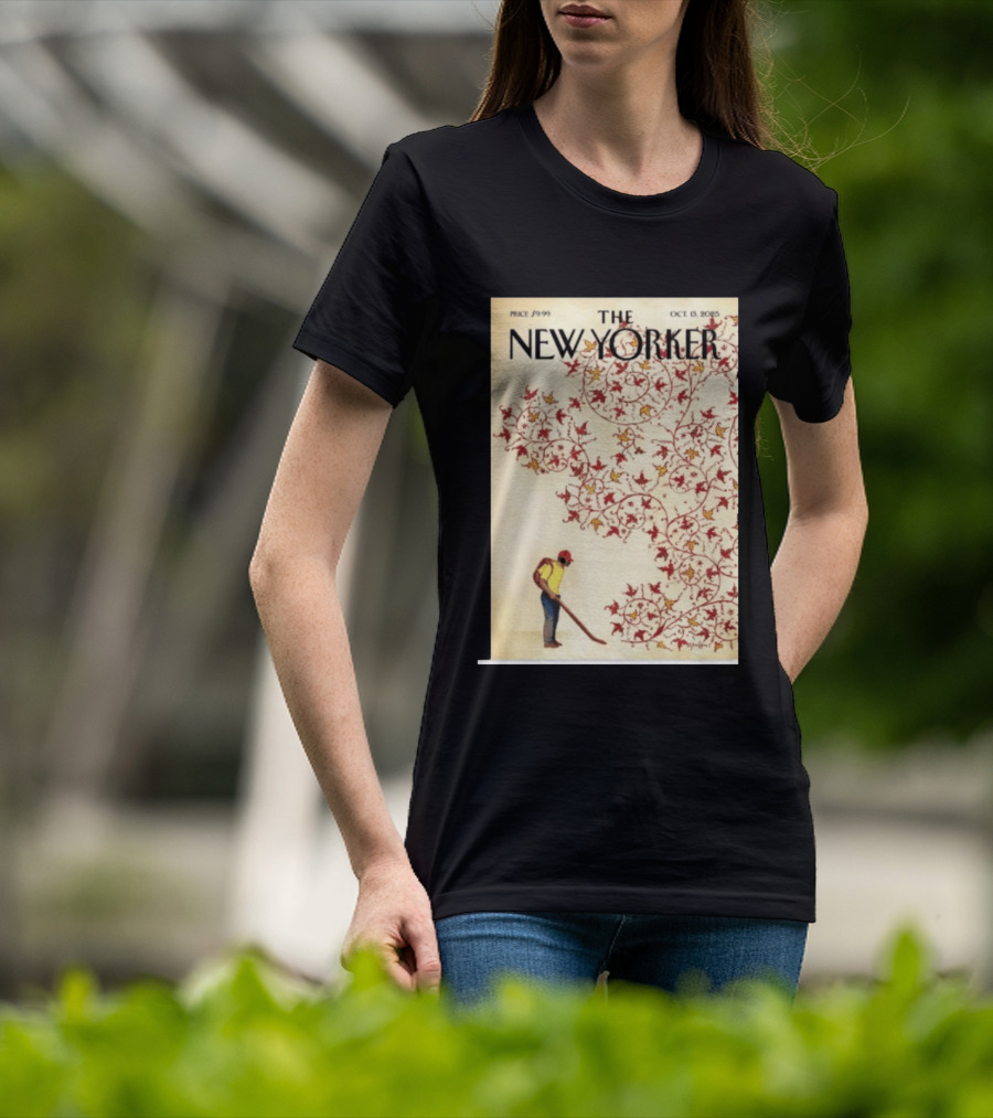 The New Yorker October 13 2025 Brian Stauffer Winds Of Change Vintage Cover T-Shirt