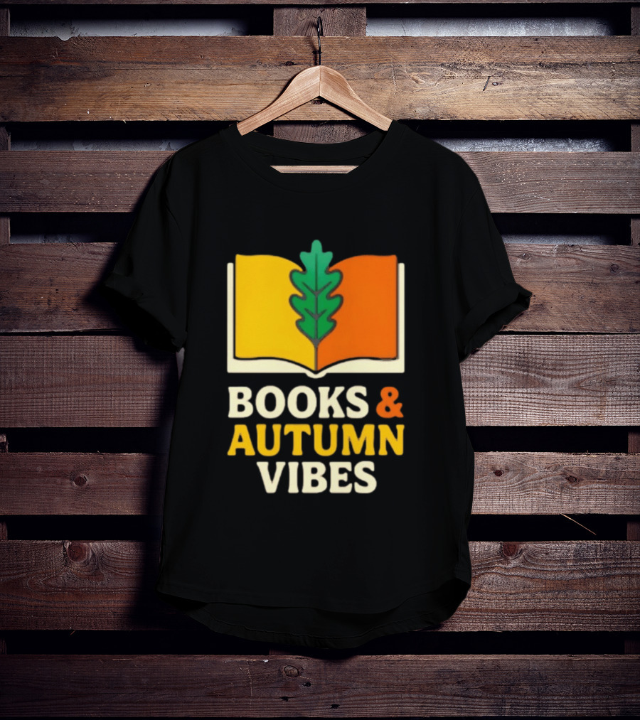 Books And Autumn Vibes Cozy Reading Season T-Shirt