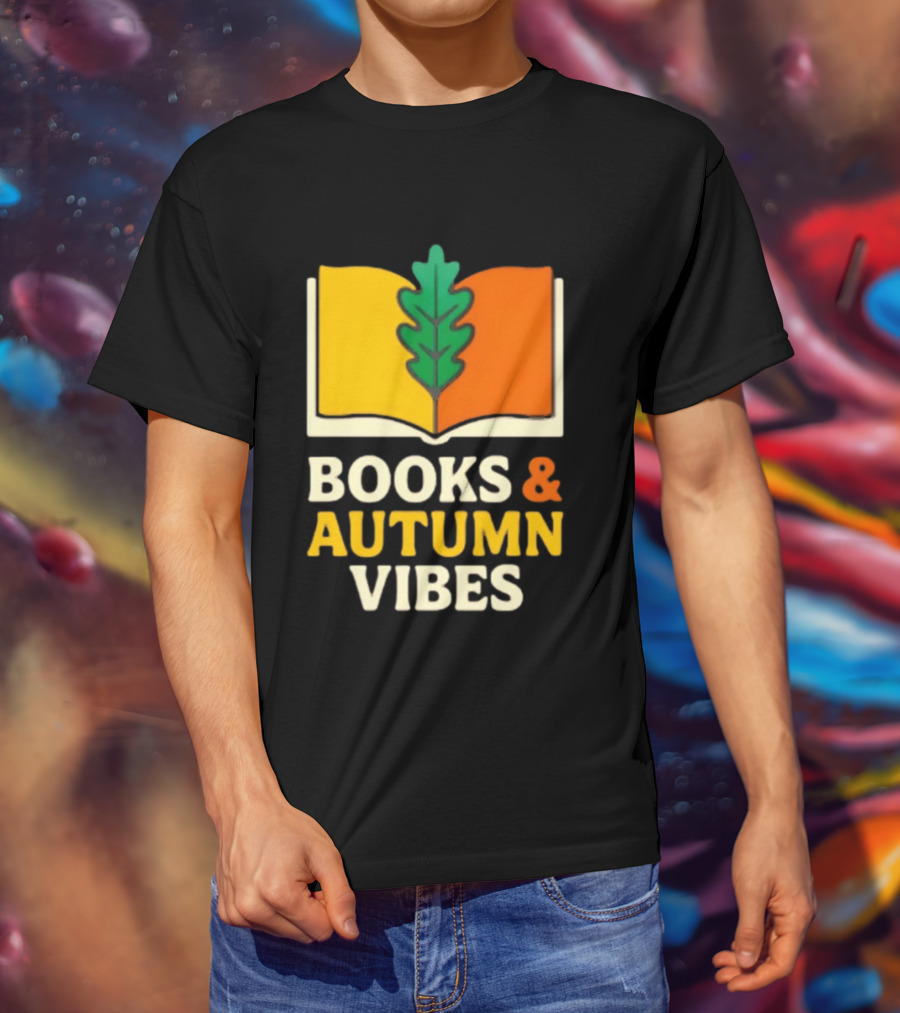 Books And Autumn Vibes Cozy Reading Season T-Shirt