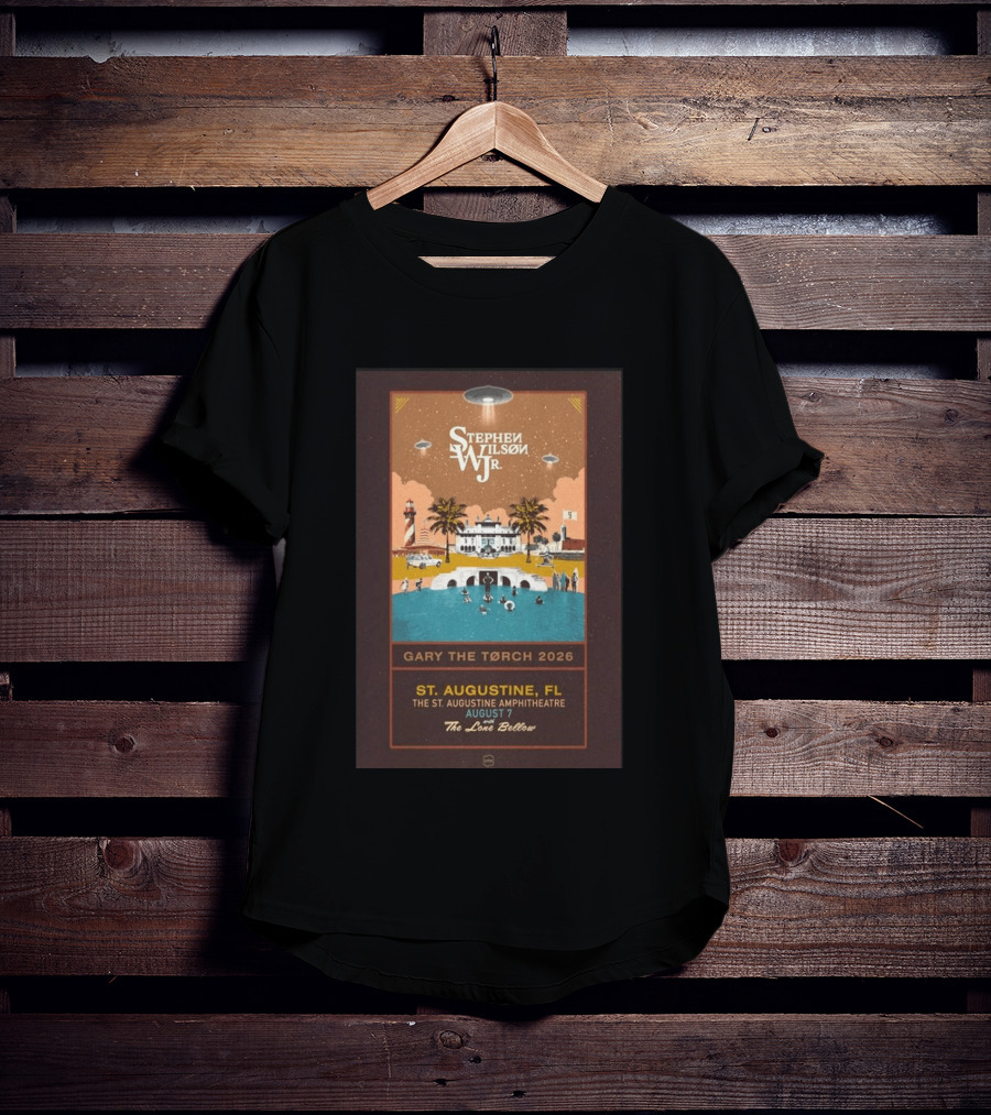 Stephen Wilson Jr St. Augustine Amphitheatre August 7 2026 Gary The Torch The Lone Bellow T-Shirt