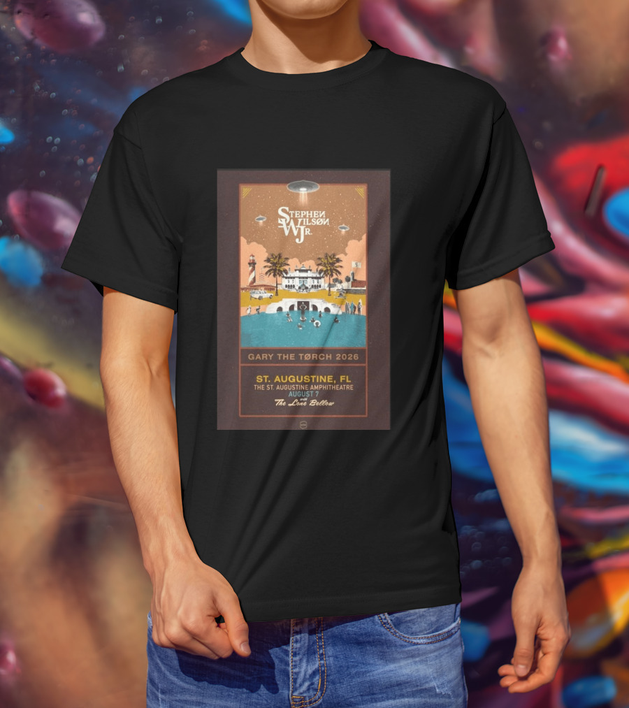 Stephen Wilson Jr St. Augustine Amphitheatre August 7 2026 Gary The Torch The Lone Bellow T-Shirt