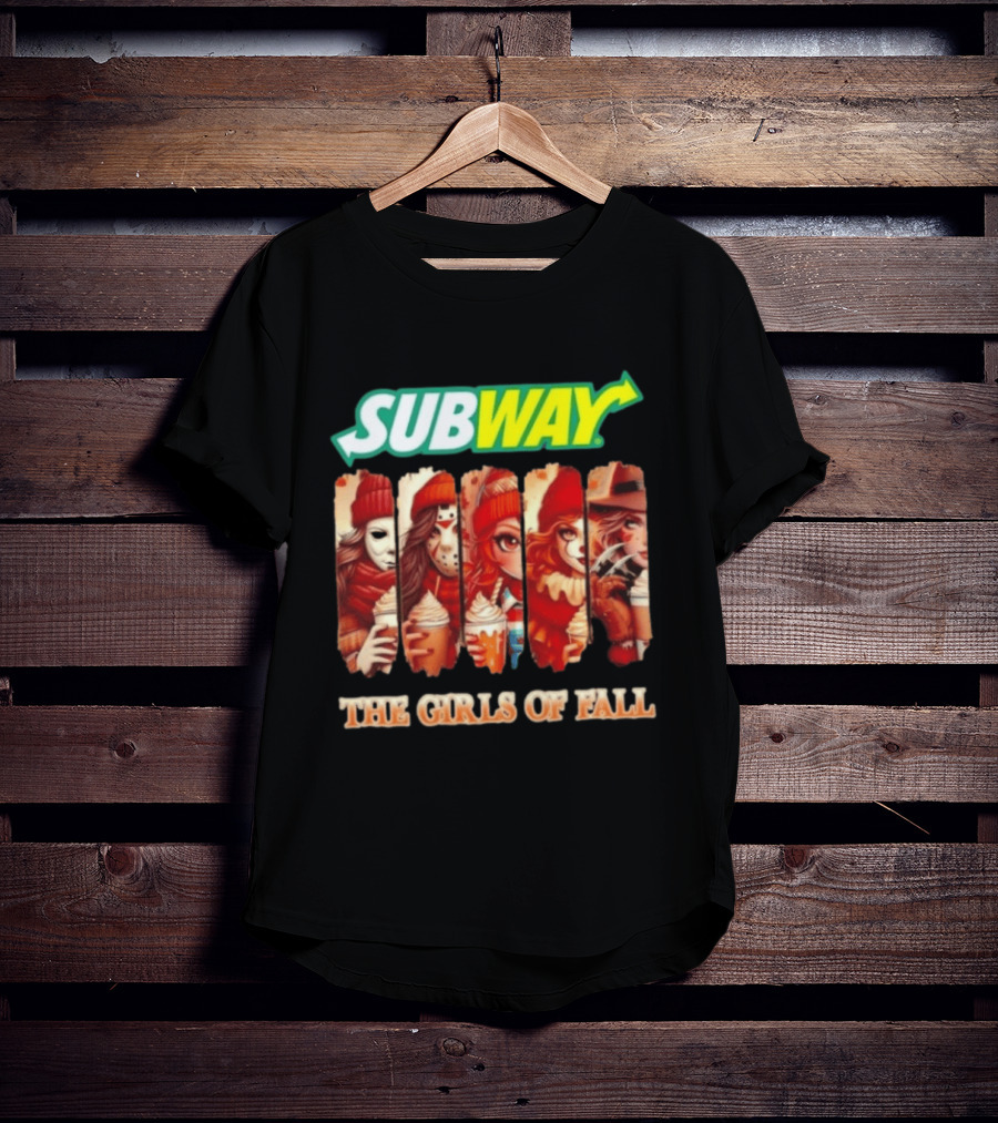 Trendy Subway The Girls Of Fall Cosplay Halloween T-Shirt