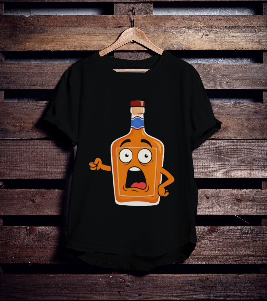 Tears Of The Left Whiskey Funny Cartoon Expression T-Shirt