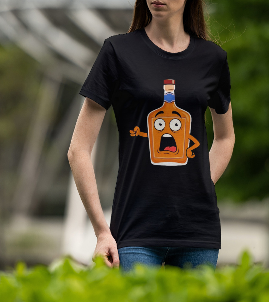 Tears Of The Left Whiskey Funny Cartoon Expression T-Shirt
